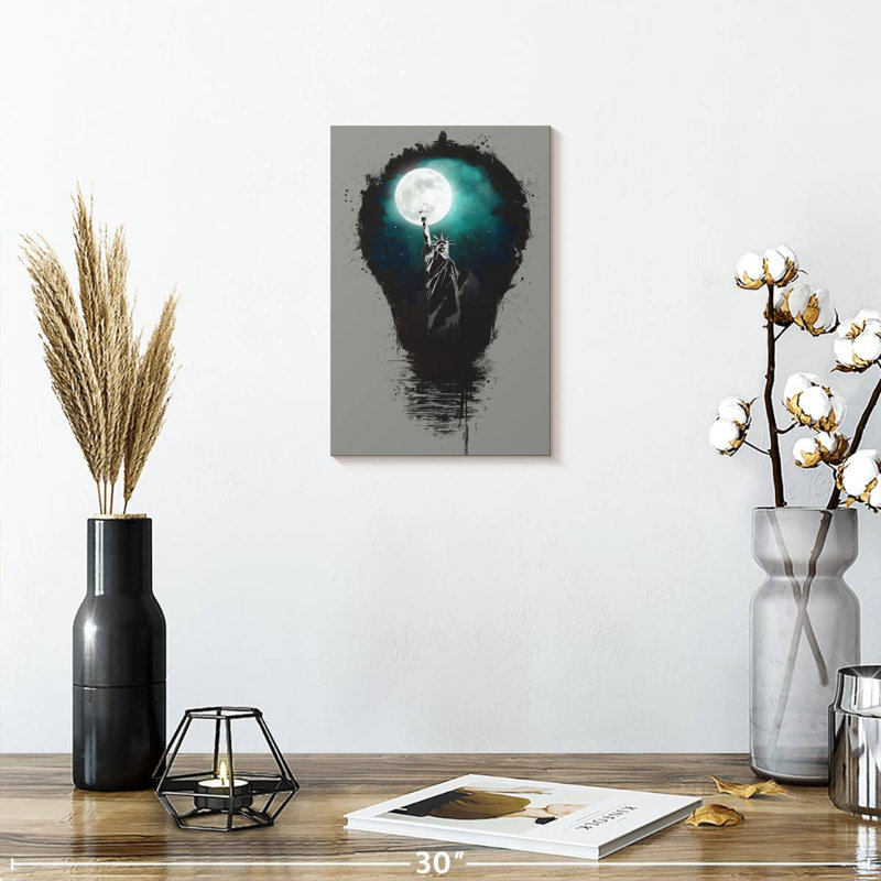 Aime Big City Lights I, 12" H x 8" W