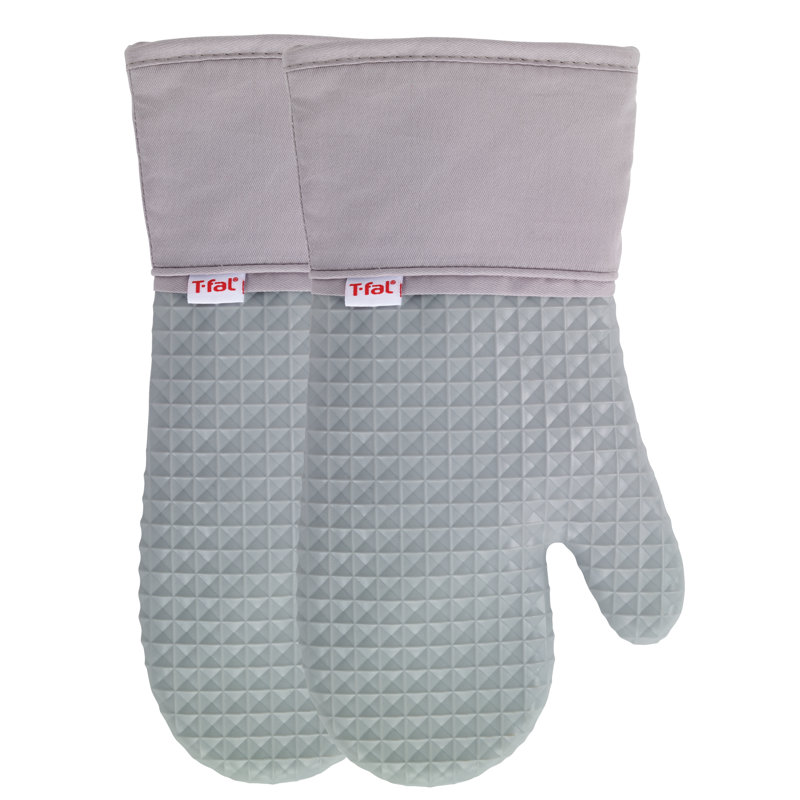 Gant de cuisine gaufré T-fal, Gris