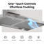 Hotte de cuisine murale convertible 30 pouces Vikio Pro, en acier inoxydable, 380 CFM, certifiée ETL avec filtres à chicane lavables au lave-vaisselle et éclairage DEL pour la cuisine-124977730