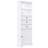White Tall Storage Cabinet With 3 Drawers And Adjustable Shelves For Bathroom-1075340830