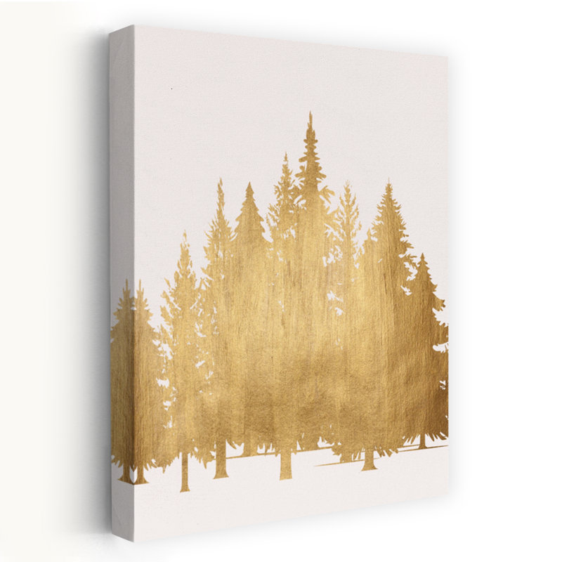 Art contemporain contemporain, paysage de forêt abstrait, H 24 po x l 16 po