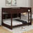 Queen Over Queen Bunk Bed With Built-In Storage Cabinets And Charging Station-1226826281