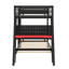 Lit double superposé multifonctionnel, bureau double intégré, ports USB et rangement perforé-577109337