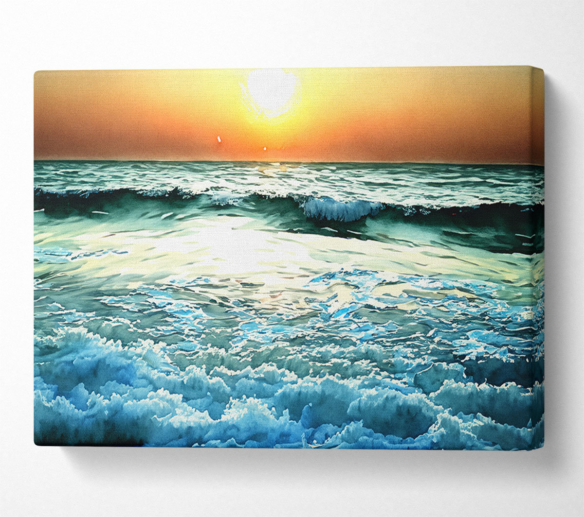 House of Hampton Sunset Near Sea - Wrapped Canvas Art Prints | Wayfair ...