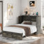 Lit armoire Murphy avec station de charge et tiroir de rangement-2048773582-2048773583