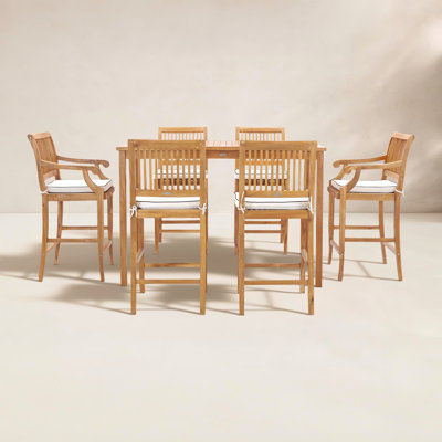 63" Teak Patio Bistro Set