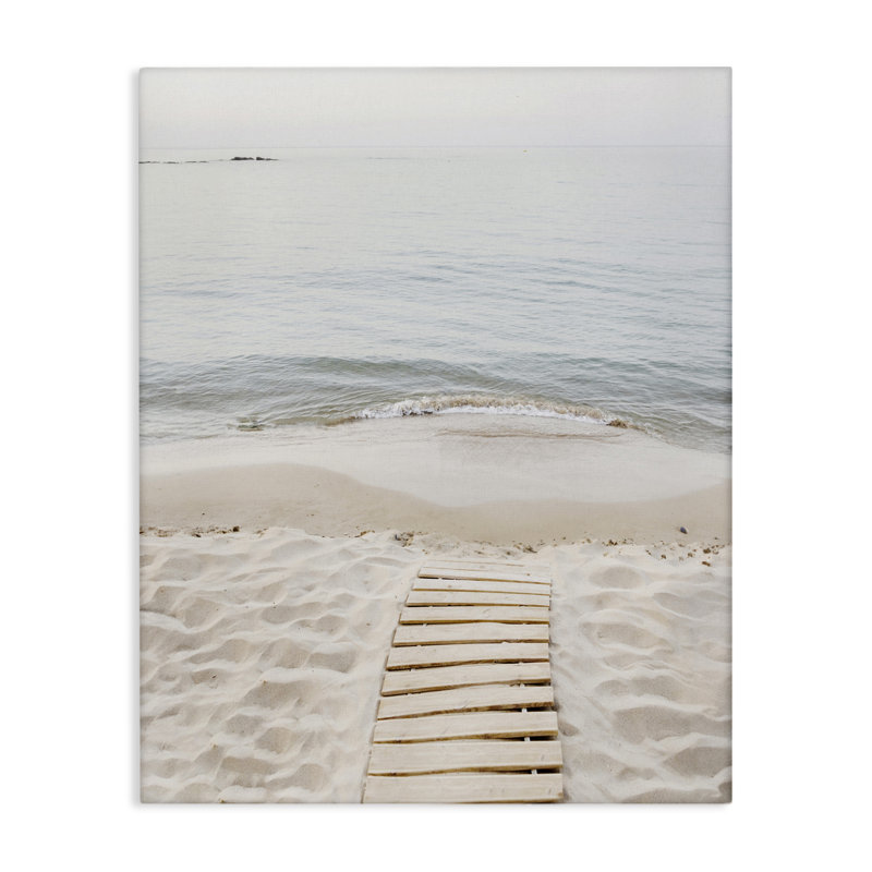 Toile Beachy Planked Walkway, design par Sissi et Seb, H 30 po x l 24 po