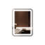 Miroir de salle de bain pour salle de bain avec lumière pour mur Miroir de maquillage à cadre 32 x 24 à DEL intelligent pour évier à intensité variable avec fonction de mémoire anti-buée à température verticale et horizontale-119935923