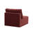 Clairah Willow Berry Red Armless Chair
