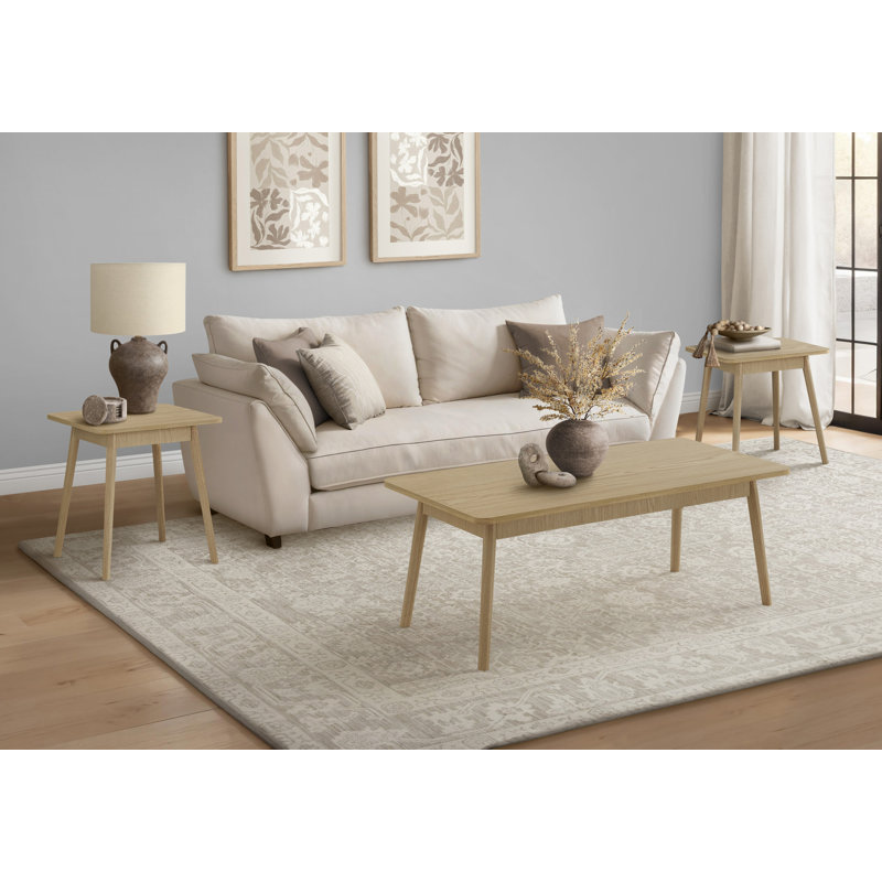 Ensemble de table (seulement avec table basse), Naturel, Naturel