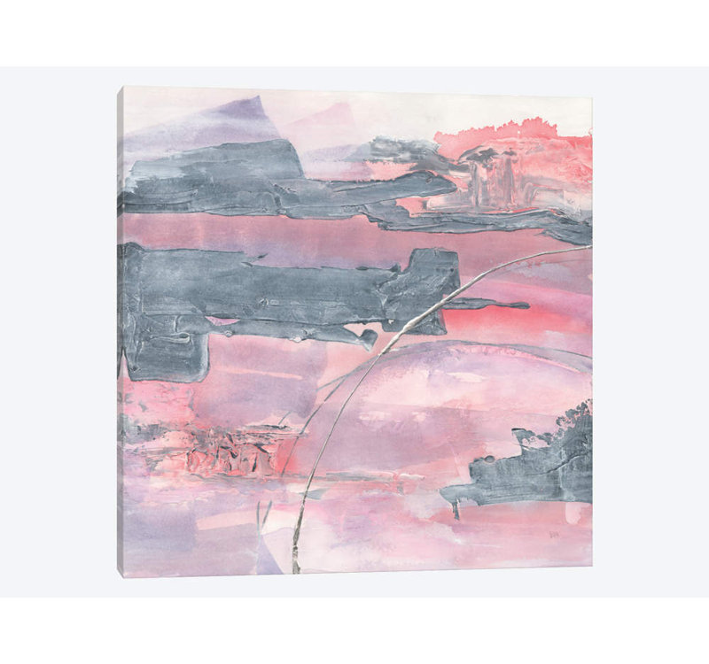 «Whitewashed Blush II» par Chris Paschke, reproduction sur toile tendue sur châssis, H 12 po x l 12 po x P 0,75 po