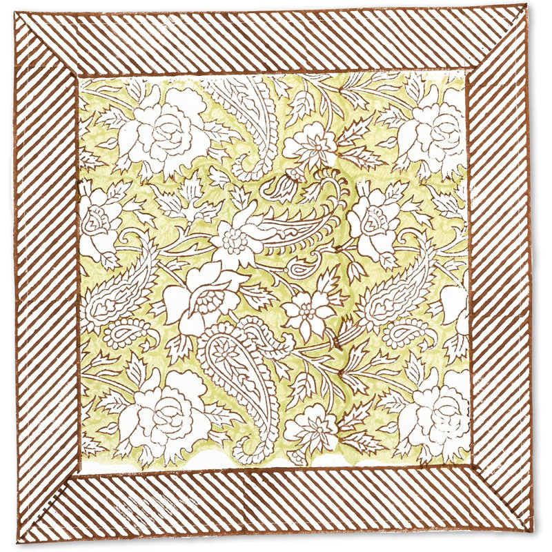 Ensemble de 4 serviettes de table en coton Iris