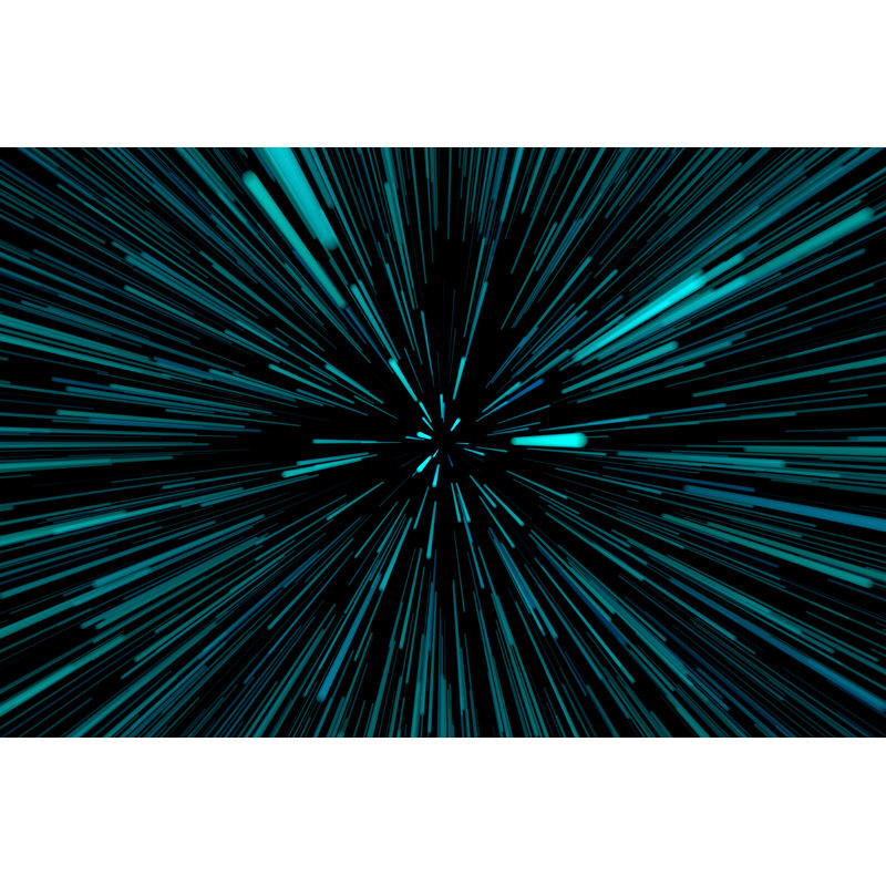 Blue Speed Background - Wrapped Canvas Print, 30cm H x 46cm W