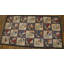 American Hooked 1930s Small Scatter Size Antique Multicolor Wool Rug