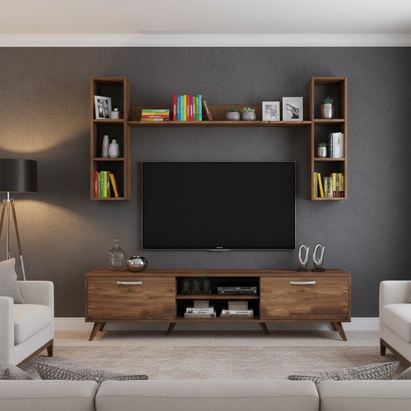 Entertainment Center TV Stand For Tvs Up To 60''