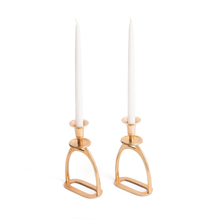 8.5'' H Brass Tabletop Candlestick