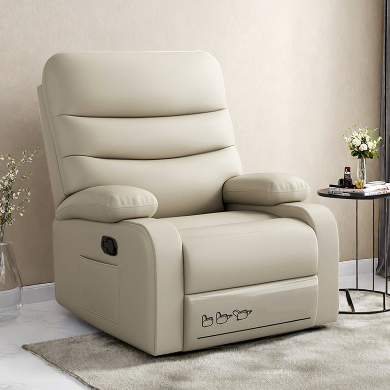 Fauteuil inclinable manuel ergonomique, Beige gris