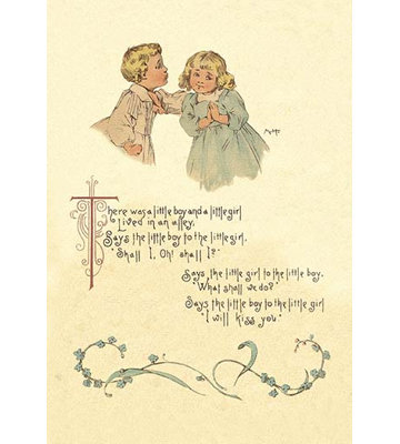 « il y a un petit garçon et un little fille » par maud humphrey, reproduction d’art