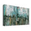 Toile tendue abstraite turquoise I-Premium Gallery - prête à être accrochée-108969860