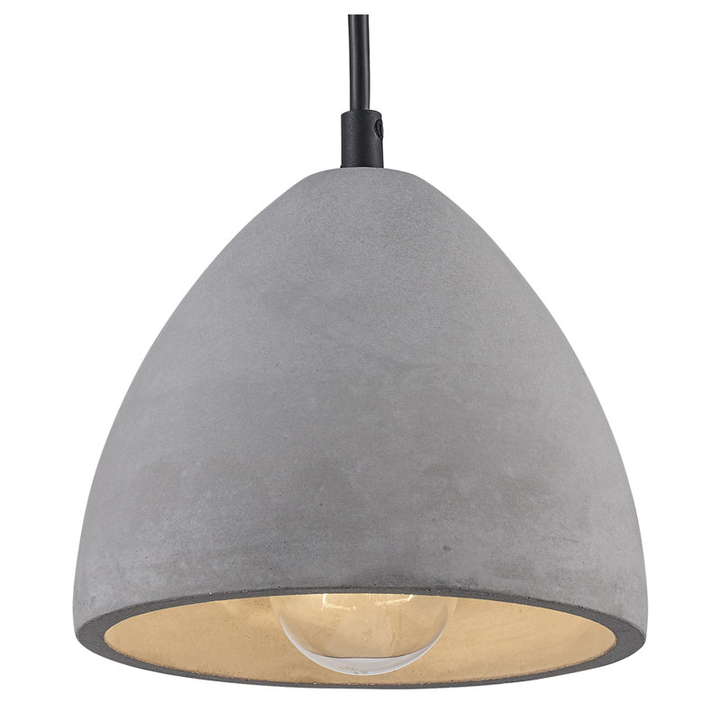 Zac 1 - Light Concrete Dome Pendant
