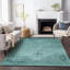 Premium Machine Washable Kiyondrea Teal Rug-1696142713