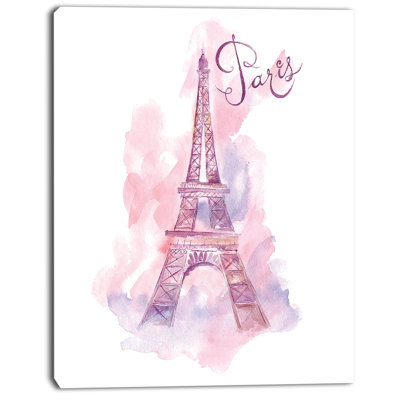 " Eiffel Tower In Purple "