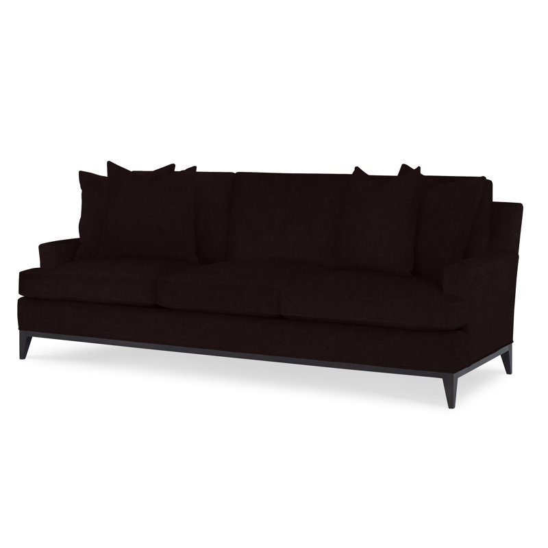 Dapper Upholstered 88'' Sofa, Vintage Ebony, Margaret Mahogany