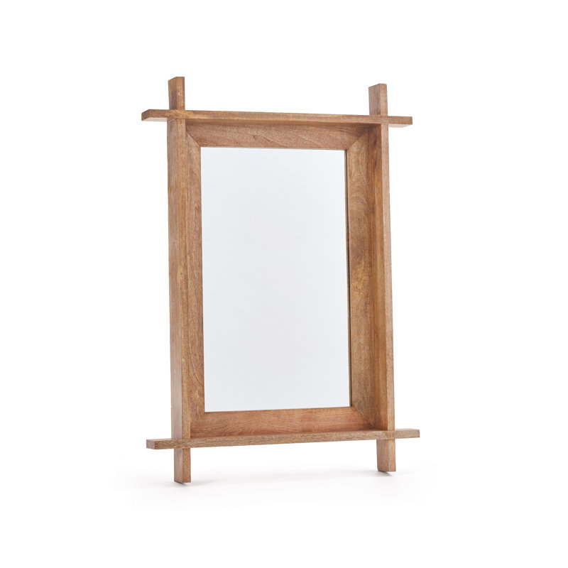 Tanesha Wood Flat Wall Mirror