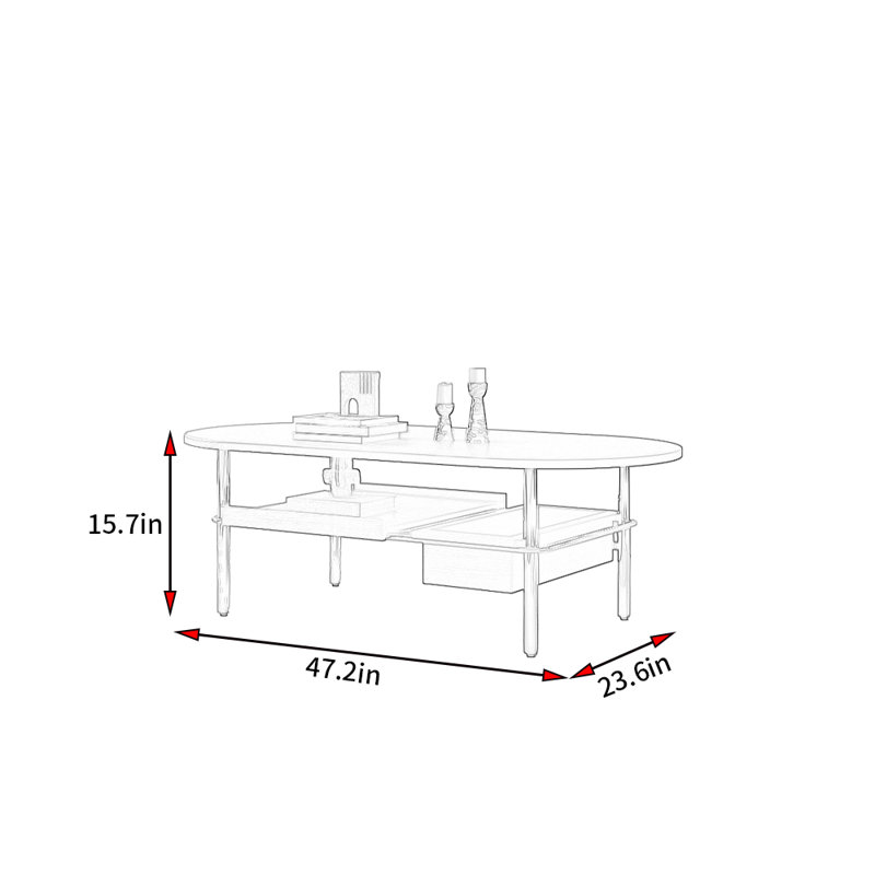 Modern Light Luxury Style Coffee Table