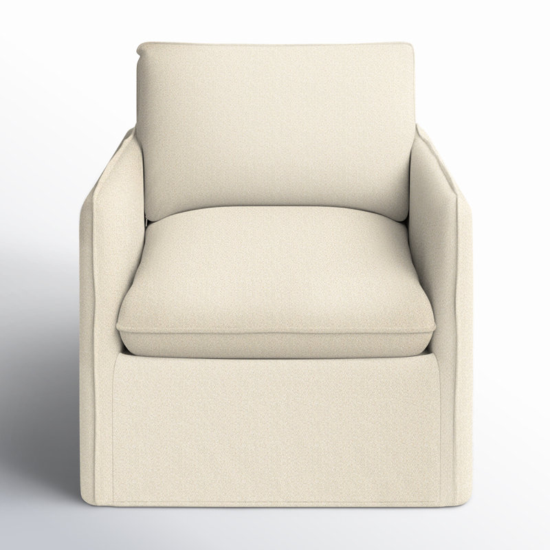 Fauteuil Bellatrix, Tissu performance bouclé Davis Pearl