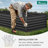 Seiter 6X3x1.5ft  Metal Outdoor Raised Garden Bed with gloves,Green-191018813-192055465