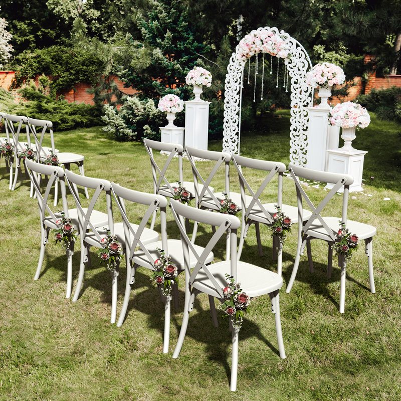Aliz 18.5'' H Stacking Side Chair, White