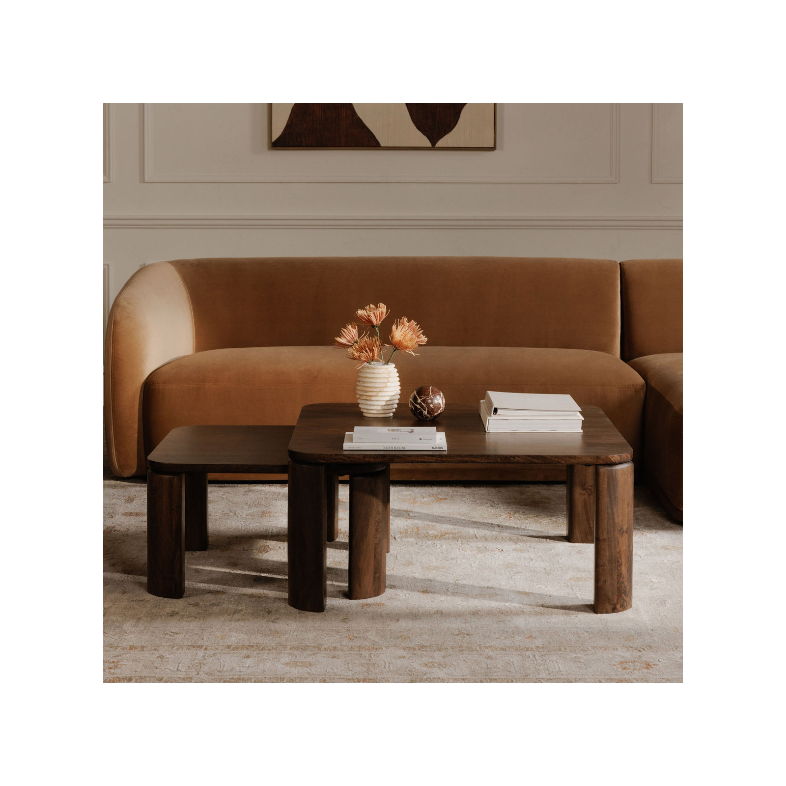 Idanell Nesting Coffee Table Deep Brown