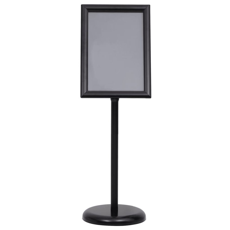 Porte-affiche Vidaxl A3, Noir