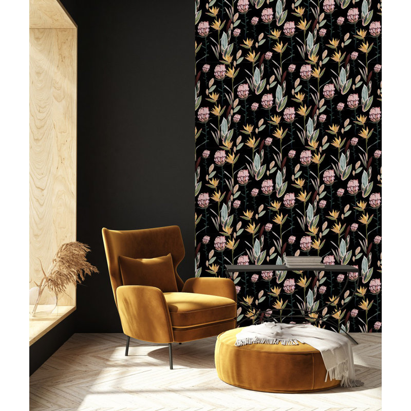 Floral Tile, 2.08' W x 18.75' L