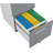 3 Drawer Mobile Locking File Cabinet, Rolling Filing Cabinet For Letter/a4 Size With 5 Wheels,grey 