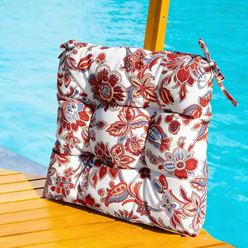 Outdoor Chair Cushion,weather-resistant Fabric, Fade-resistant Uv Protection, High-density Thick Foam, Secure Tie-down Straps, For Outdoor Benches & Patio Seating
