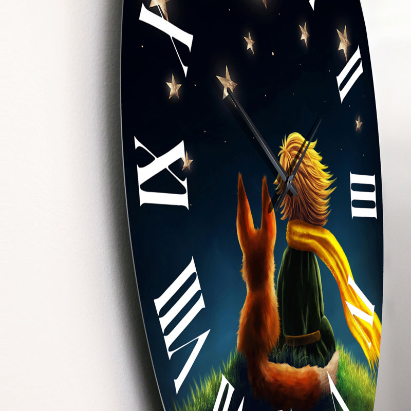 Horloge murale pour enfant Le Petit Prince, Moyen