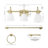 4-Piece Matte Brass Bath Set