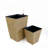 2-Pack Smart Self-Watering Square Planter For Indoor And Outdoor - Hand Woven Wicker - Brown-149235084