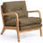 Cloud Comfort Cushion with Wooden Armrest Accent Chair-934254514