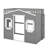 Twin House Loft Bed With Ladder-338598375