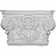 Rose Capital (Fits Pilasters up to 15 1/4"W x 2 3/4"D)
