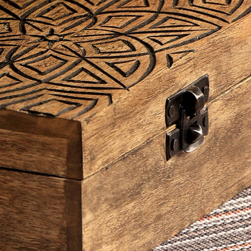 Boîte décorative | Boîte de rangement en bois | 10 x 4,5 x 3 po
