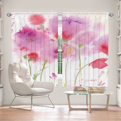 Paire de rideaux obscurcissant en polyester Emele