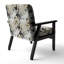 Chaise d'appoint florale Cobalt-6885386