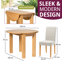 Hatcher 4 - Person Drop Leaf Solid Oak Dining Set-107231572