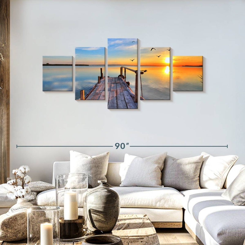Boardwalk To Sunset, 30" H x 68" W