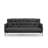 3-Seat Sofa-Bed, Dark Grey Linen Fabric, 78.7 x 32.3 x 36.2 inches | 100% Metal Frame with Adjustable 14-Level Backrest | Converts Easily to Bed (72.8 x 47.2 inches) | Maximum Weight Capacity: 220 lbs | Stylish & Versatile for Living Room or Guest Room-1269467880