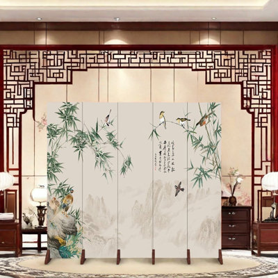 Wooden Rectangular Foldable Room Divider